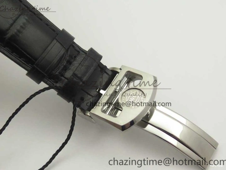MIROTIME 0524 Sporty Portuguese Tourbillon IW5463 SS ZF Best Edition Black Dial on Black Leather Strap 7173